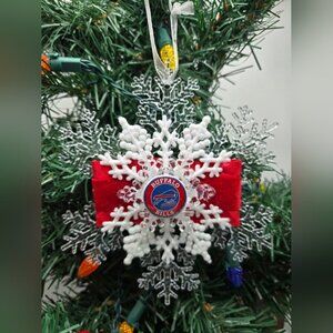 NWT Buffalo Bills Ornament NFL Football Christmas Holiday Decor OOAK Handmade